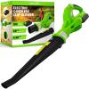 imageSerenlife Lightweight Cordless Leaf Blower  18V 55 MPH Air Speed  Perfect for Decks Gutter Cleaning Snow ampamp Small Yards  Rechargeable Battery ampamp Charger Included  Charge Time 4 Hours  Only 5 lbsBattery