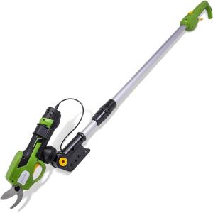 imageSerenelife Cordless Pruning Shears ampamp Branch Cutter  Electric Pruner with 6 feet of Extension Reach  Rechargeable Battery ampamp 98 IN Cutting Diameter  Ideal for Bushes Roses Gardens ampamp Branches