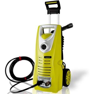imageSerenelife Electric Pressure Washer  Powerful Heavy Duty 145 AMP 1800PSI Rolling Wheels  Car Power Wash Spray Clean Concrete Driveway Car Home  SLPRWAS46