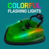imageElectric Bumper Car for Kids  12V Rechargeable Battery Powered Ride On Vehicle for Toddlers w 2 Driving Modes Safety Belt Remote Control LED Lights 360 Degree Spin Dual Joystick Green