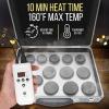 imageHot Stone Massage Kit Portable Heated Rock Therapy System with Digital Temperature Controller Includes 12 Massaging Stones Quick Setup AllinOne Portable Kit