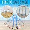 imageKids Gymnastics Bar Adjustable Height Foldable Expandable Horizontal Gymnastic Training Equipment for Home Indoor Toddlers Gym Set Monkey Bar Fun