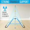 imageKids Gymnastics Bar Adjustable Height Foldable Expandable Horizontal Gymnastic Training Equipment for Home Indoor Toddlers Gym Set Monkey Bar Fun