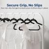 imageSereneLife 100Pack Velvet Hangers  Slim NonSlip Design with Swivel Hook  HeavyDuty Closet Organizer for Shirts Pants ampamp Dresses  Lightweight SpaceSaving Storage Solution  BlackBlack