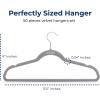 imageSereneLife 100Pack Velvet Hangers  Slim NonSlip Design with Swivel Hook  HeavyDuty Closet Organizer for Shirts Pants ampamp Dresses  Lightweight SpaceSaving Storage Solution  BlackGray