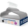 imageSereneLife 100Pack Velvet Hangers  Slim NonSlip Design with Swivel Hook  HeavyDuty Closet Organizer for Shirts Pants ampamp Dresses  Lightweight SpaceSaving Storage Solution  BlackGray