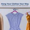 imageSereneLife 100Pack Velvet Hangers  Slim NonSlip Design with Swivel Hook  HeavyDuty Closet Organizer for Shirts Pants ampamp Dresses  Lightweight SpaceSaving Storage Solution  BlackPurple