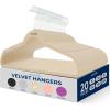imageSereneLife 100Pack Velvet Hangers  Slim NonSlip Design with Swivel Hook  HeavyDuty Closet Organizer for Shirts Pants ampamp Dresses  Lightweight SpaceSaving Storage Solution  BlackIvory