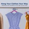 imageSereneLife 100Pack Velvet Hangers  Slim NonSlip Design with Swivel Hook  HeavyDuty Closet Organizer for Shirts Pants ampamp Dresses  Lightweight SpaceSaving Storage Solution  BlackPurple