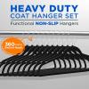 imageSereneLife 100Pack Velvet Hangers  Slim NonSlip Design with Swivel Hook  HeavyDuty Closet Organizer for Shirts Pants ampamp Dresses  Lightweight SpaceSaving Storage Solution  BlackBlack