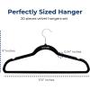 imageSereneLife 100Pack Velvet Hangers  Slim NonSlip Design with Swivel Hook  HeavyDuty Closet Organizer for Shirts Pants ampamp Dresses  Lightweight SpaceSaving Storage Solution  BlackBlack