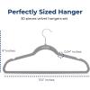 imageSereneLife 100Pack Velvet Hangers  Slim NonSlip Design with Swivel Hook  HeavyDuty Closet Organizer for Shirts Pants ampamp Dresses  Lightweight SpaceSaving Storage Solution  BlackGray