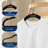 imageSereneLife 100Pack Velvet Hangers  Slim NonSlip Design with Swivel Hook  HeavyDuty Closet Organizer for Shirts Pants ampamp Dresses  Lightweight SpaceSaving Storage Solution  BlackBlack