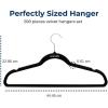 imageSereneLife 100Pack Velvet Hangers  Slim NonSlip Design with Swivel Hook  HeavyDuty Closet Organizer for Shirts Pants ampamp Dresses  Lightweight SpaceSaving Storage Solution  BlackBlack