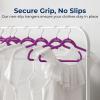 imageSereneLife 100Pack Velvet Hangers  Slim NonSlip Design with Swivel Hook  HeavyDuty Closet Organizer for Shirts Pants ampamp Dresses  Lightweight SpaceSaving Storage Solution  BlackPurple
