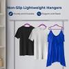 imageSereneLife 100Pack Velvet Hangers  Slim NonSlip Design with Swivel Hook  HeavyDuty Closet Organizer for Shirts Pants ampamp Dresses  Lightweight SpaceSaving Storage Solution  BlackPurple