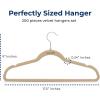 imageSereneLife 100Pack Velvet Hangers  Slim NonSlip Design with Swivel Hook  HeavyDuty Closet Organizer for Shirts Pants ampamp Dresses  Lightweight SpaceSaving Storage Solution  BlackIvory