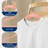 imageSereneLife 100Pack Velvet Hangers  Slim NonSlip Design with Swivel Hook  HeavyDuty Closet Organizer for Shirts Pants ampamp Dresses  Lightweight SpaceSaving Storage Solution  BlackPink