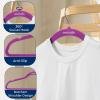 imageSereneLife 100Pack Velvet Hangers  Slim NonSlip Design with Swivel Hook  HeavyDuty Closet Organizer for Shirts Pants ampamp Dresses  Lightweight SpaceSaving Storage Solution  BlackPurple