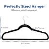 imageSereneLife 100Pack Velvet Hangers  Slim NonSlip Design with Swivel Hook  HeavyDuty Closet Organizer for Shirts Pants ampamp Dresses  Lightweight SpaceSaving Storage Solution  BlackBlack