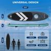 imageSereneLife 106 Inflatable StandUp Paddle Board with Window  32 Wide Stable Design with NonSlip EVA Deck Pad Premium SUP Accessories and GoPro Mount for Youth and Adults 350 lbs Capacity