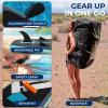 imageSereneLife 106 Inflatable StandUp Paddle Board with Window  32 Wide Stable Design with NonSlip EVA Deck Pad Premium SUP Accessories and GoPro Mount for Youth and Adults 350 lbs Capacity