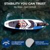imageSereneLife 116 Supersized Inflatable Paddle Board with PetFriendly Design  Stable 35 Wide SUP 485 lb Capacity NonSlip EVA Deck Complete Kit with Paddle Pump Leash Fins ampamp Backpack
