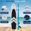 imageSereneLife 122 Inflatable SUP  Family Stand Up Paddle Board with Seat for 2 Adults and 1 One Child  34 Wide Stable Design with NonSlip EVA Deck Pad Premium SUP Accessories 450 lbs Capacity