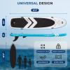 imageSereneLife 122 Inflatable SUP  Family Stand Up Paddle Board with Seat for 2 Adults and 1 One Child  34 Wide Stable Design with NonSlip EVA Deck Pad Premium SUP Accessories 450 lbs Capacity