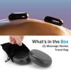 imageSereneLife 2 Pcs Large Massage Stones  Includes Traveling Bag and Small Brown Box Melt Away Stress to Soothe Muscle Tension Soreness Stiffness Travel Bag for Protection