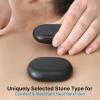 imageSereneLife 2 Pcs Large Massage Stones  Includes Traveling Bag and Small Brown Box Melt Away Stress to Soothe Muscle Tension Soreness Stiffness Travel Bag for Protection