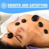 imageSereneLife 20 Pc Hot Massage Stone Set  Heated Stones with Traveling BagSmall Brown Box Smooth ampamp Sculpted Round Basalt Rock Relieves Pains Caused by Sprains ampamp Strains