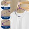imageSereneLife 20Pack Plastic Hangers NonSlip SpaceSaving Closet Organizers Durable and Strong for Shirts Sweaters Hoodies Kids Clothes ampamp Dresses UltraThin LightweightPurple