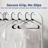 imageSereneLife 20Pack Plastic Hangers NonSlip SpaceSaving Closet Organizers Durable and Strong for Shirts Sweaters Hoodies Kids Clothes ampamp Dresses UltraThin LightweightBlack