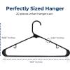 imageSereneLife 20Pack Plastic Hangers NonSlip SpaceSaving Closet Organizers Durable and Strong for Shirts Sweaters Hoodies Kids Clothes ampamp Dresses UltraThin LightweightBlack