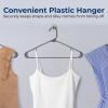 imageSereneLife 20Pack Plastic Hangers NonSlip SpaceSaving Closet Organizers Durable and Strong for Shirts Sweaters Hoodies Kids Clothes ampamp Dresses UltraThin LightweightGray