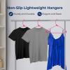 imageSereneLife 20Pack Plastic Hangers NonSlip SpaceSaving Closet Organizers Durable and Strong for Shirts Sweaters Hoodies Kids Clothes ampamp Dresses UltraThin LightweightPink