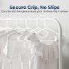 imageSereneLife 20Pack Plastic Hangers NonSlip SpaceSaving Closet Organizers Durable and Strong for Shirts Sweaters Hoodies Kids Clothes ampamp Dresses UltraThin LightweightWhite