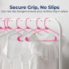imageSereneLife 20Pack Plastic Hangers NonSlip SpaceSaving Closet Organizers Durable and Strong for Shirts Sweaters Hoodies Kids Clothes ampamp Dresses UltraThin LightweightPink