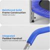 imageSereneLife 3640quot Foldable Mini Trampoline  Compact Fitness Trampoline for Kids Adults Exercise Rebounder with Foam Handle IndoorGarden Workout Equipment Max Load 150220 lbs40 IN Deep Blue