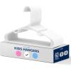 imageSereneLife 40 Pack Plastic Kids Hangers  NonSlip ampamp SpaceSaving for Infant Toddler ampamp Newborn Clothing Durable Baby Hangers for Closets Organizing Clothes BlueWhite