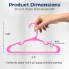 imageSereneLife 40 Pack Plastic Kids Hangers  NonSlip ampamp SpaceSaving for Infant Toddler ampamp Newborn Clothing Durable Baby Hangers for Closets Organizing Clothes BluePink