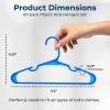 imageSereneLife 40 Pack Plastic Kids Hangers  NonSlip ampamp SpaceSaving for Infant Toddler ampamp Newborn Clothing Durable Baby Hangers for Closets Organizing Clothes BlueBlue