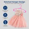 imageSereneLife 40 Pack Plastic Kids Hangers  NonSlip ampamp SpaceSaving for Infant Toddler ampamp Newborn Clothing Durable Baby Hangers for Closets Organizing Clothes BluePink