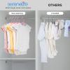 imageSereneLife 40 Pack Plastic Kids Hangers  NonSlip ampamp SpaceSaving for Infant Toddler ampamp Newborn Clothing Durable Baby Hangers for Closets Organizing Clothes BluePink