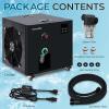 imageSereneLife 79Gallon Cold Plunge Chiller  13 HP UltraQuiet Aquarium Hydroponics ampamp Fish Tank Cooling System with Titanium Coils Precision Temperature Control ampamp OneTouch Operation1200W 12HP
