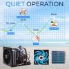 imageSereneLife 79Gallon Cold Plunge Chiller  13 HP UltraQuiet Aquarium Hydroponics ampamp Fish Tank Cooling System with Titanium Coils Precision Temperature Control ampamp OneTouch Operation1200W 12HP