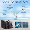 imageSereneLife 79Gallon Cold Plunge Chiller  13 HP UltraQuiet Aquarium Hydroponics ampamp Fish Tank Cooling System with Titanium Coils Precision Temperature Control ampamp OneTouch Operation600W 13HP