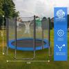 imageSereneLife 8FT 10FT 12FT 14 FT Trampoline Outdoor  HeavyDuty Backyard Trampoline for Kids and Adults with Wide Jumping Surface Stable LShaped Legs Safety Net ASTM Approved Supports 264 lbs10 FT