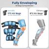 imageSereneLife Air Compression Leg Massager Full Leg Massager with Heat and Compression Portable and Adjustable with 6 Modes 3 Vibrations 3 Intensities 11 Airbags for Thigh Calf Foot MassageFull Leg  Black